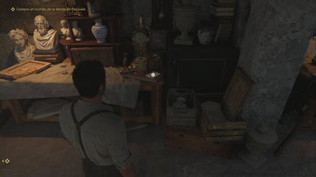 Mafia: The Old Country - Palio, ubicacin de la nota La Trinacria siciliana en la tienda de Pasquale