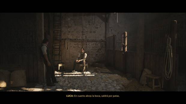 Mafia: The Old Country - Pizzu, Luca y Cesare hablan en los establos