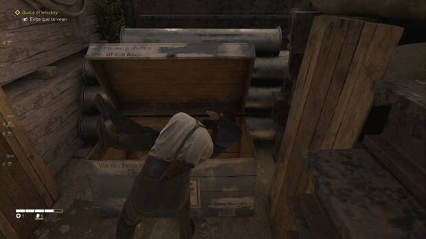 Mafia: The Old Country - Pizzu, Enzo esconde el cuerpo de un guardia de aduanas en un contenedor