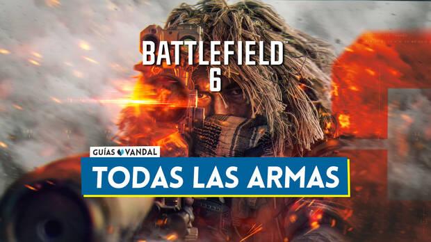 Gua de Battlefield 6 - Lista de todas las armas, categoras y detalles