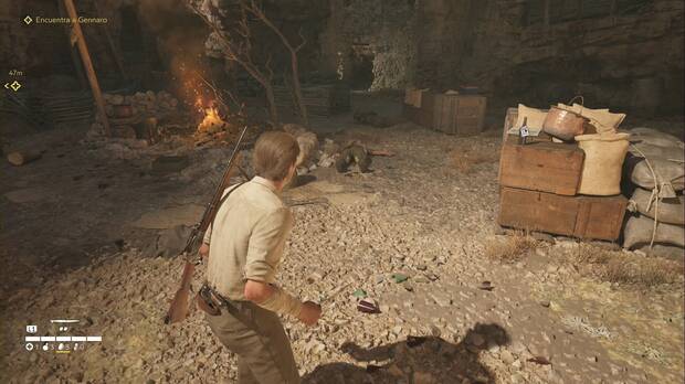 Mafia: The Old Country - Il Barone, ubicacin del peridico Guerra ruso-japonesa en la cueva de los bandidos que han secuestrado a Gennaro