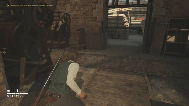 Mafia: The Old Country - Industria, ubicacin de la puerta en la fbrica que te deja delante del peridico Caos en Tiflis sobre unos pals