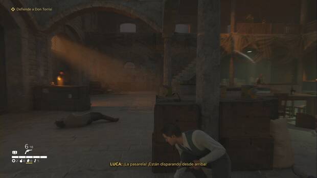 Mafia: The Old Country - Mattanza, Enzo se cubre para disparar a los Spadaro que atacan a Don Torrisi