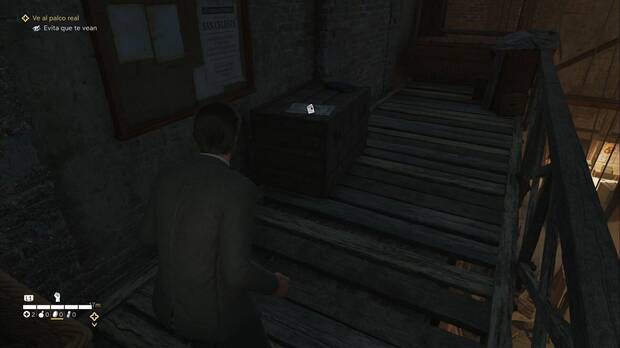 Mafia: The Old Country - La forza del destino, periódico Jinetes de camellos sobre una caja en los andamios del backstage de la ópera