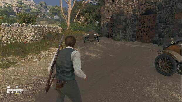 Mafia: The Old Country - Capiregime, coches aparcados cerca del refugio de Caccini