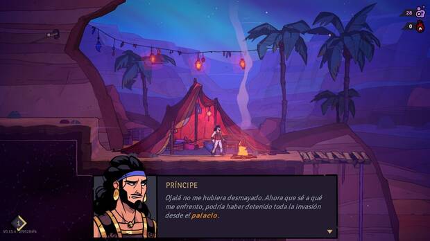 El príncipe comete una imprudencia al inicio del juego, pero logra escapar de la muerte. ¿Podrá salvar Persia y aprender de los errores en cada partida?