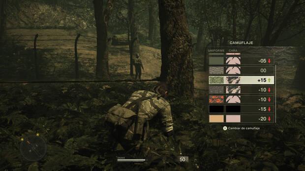Cambiar de camuflaje así de fácil es un gustazo.