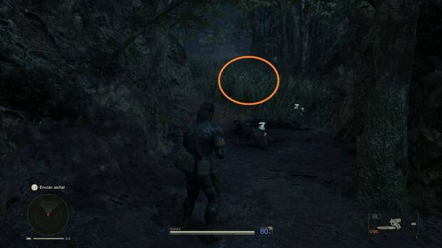 Metal Gear Solid Delta - Dremuchij, ubicación de la Cobra real en el camino para huir de la zona del avión estrellado