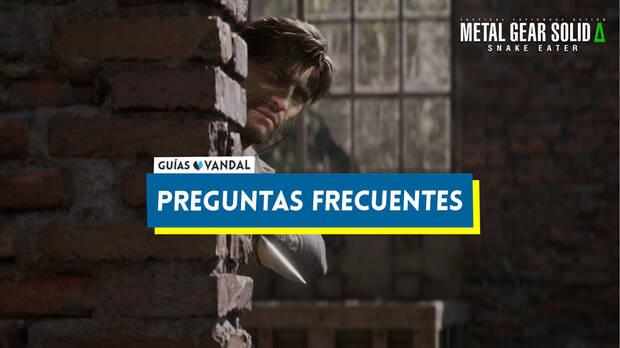 Metal Gear Solid Delta - Portada del noodo de Preguntas frecuentes