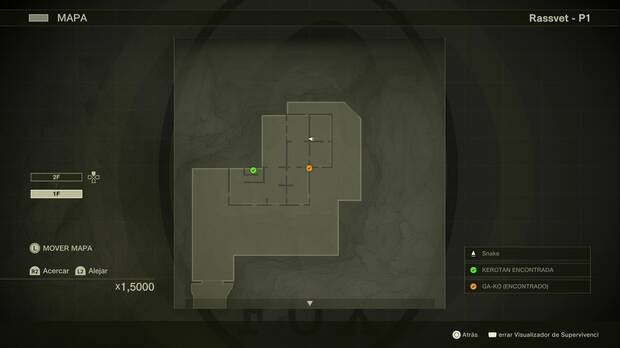 Metal Gear Solid Delta - Rassvet, habitación nordeste del edificio en ruinas de Rassvet