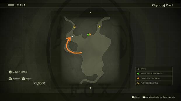 Metal Gear Solid Delta - Chyornyj Prud, ubicación del árbol que te permite llegar hasta la Gorra de cocodrilo