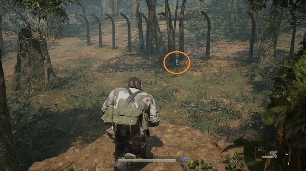 Metal Gear Solid Delta - Bolshaya Past, ubicacin de la Kerotan #13 junto a la tercera valla electrificada