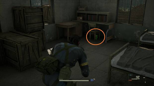 Metal Gear Solid Delta - Bolshaya Past, ubicacin de la rana Kerotan #14 en el edificio central de la Base de Bolshaya Past