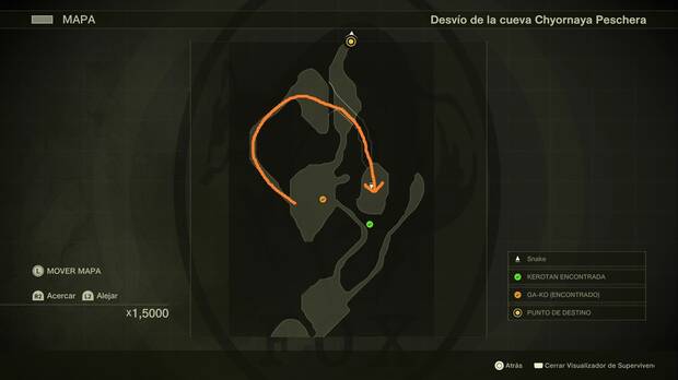 Metal Gear Solid Delta - Chyornaya Peschera, ubicacin de la Kerotan #16 y las Gafas de visin nocturna