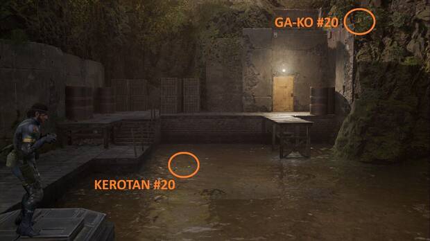 Metal Gear Solid Delta - Ponizovje, ubicacin de la kerotan #20 y el GA-KO #20 en el muelle del Oeste de Ponizovje