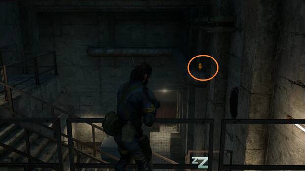 Metal Gear Solid Delta - Ponizovje, GA-KO #22 sobre una tubera de la zona ms alta del almacn