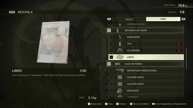 Metal Gear Solid Delta - Armas, Libro