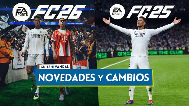 Gua completa de EA Sports FC 26: Todas las novedades y cambios con respecto a FC 25