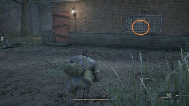 Metal Gear Solid Delta - Graniny Gorki, ubicación de la Kerotan #25 en el edificio sellado del patio del laboratorio