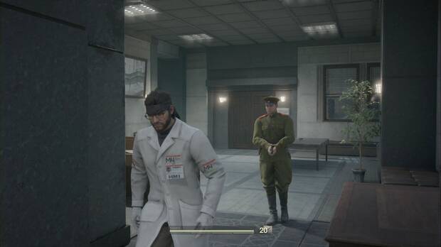 Metal Gear Solid Delta - Graniny Gorki, Snake camuflado como científico en el laboratorio