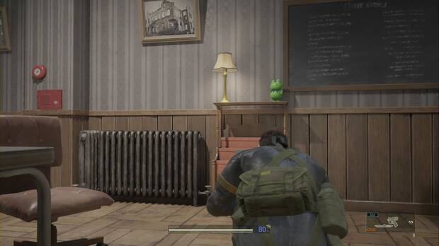 Metal Gear Solid Delta - Graniny Gorki, Kerotan #28 en una de las paredes de la oficina del sótano