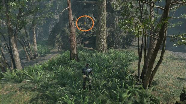 Metal Gear Solid Delta - Sokrovenno, GA-KO #32 en la pared de roca de la pared norte de la regin sur