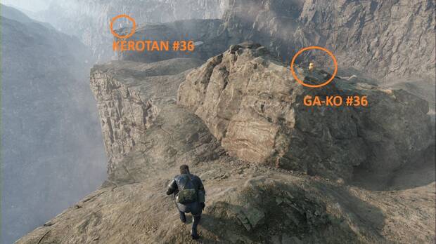 Metal Gear Solid Delta - Krasnogorje, ubicacin del GA-KO #36 y la Kerotan #36 cerca del acantilado de la montaa