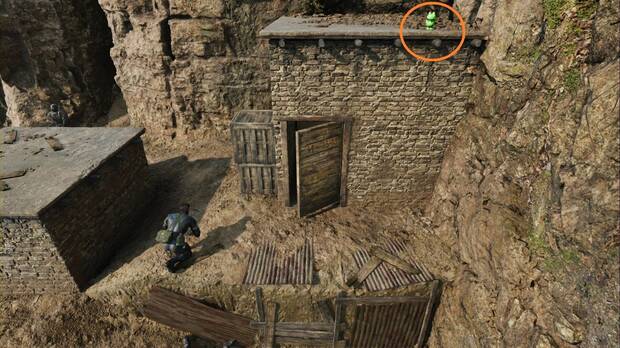 Metal Gear Solid Delta - Krasnogorje, Kerotan #37 sobre una de las casetas de la ladera de la montaa