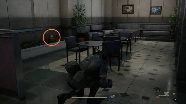 Metal Gear Solid Delta - Groznyj Grad, ubicación del GA-KO #47 en la esquina suroeste del ala este del laboratorio de armas