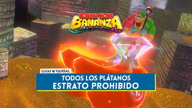 Donkey Kong Bananza - Todos los plátanos de Estrato prohibido y cómo conseguirlos