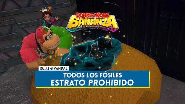 Donkey Kong Bananza - Todos los fósiles de Estrato prohibido y cómo conseguirlos