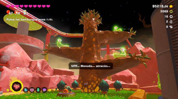 Donkey Kong Bananza - Ubicación del plátano 11 en Estrato del festín