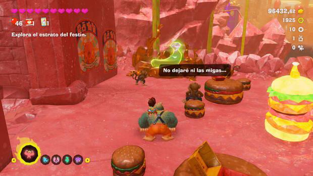 Donkey Kong Bananza - Ubicación del plátano 08 en Estrato del festín