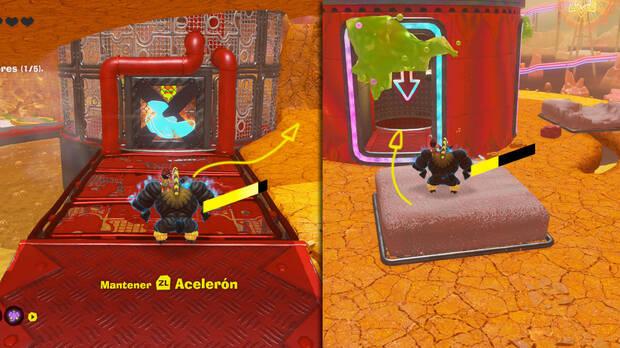 Donkey Kong Bananza - Ubicación del plátano 19 en Estrato del festín