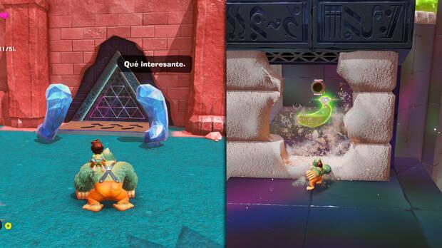 Donkey Kong Bananza - Ubicación del plátano 14 en Estrato del festín