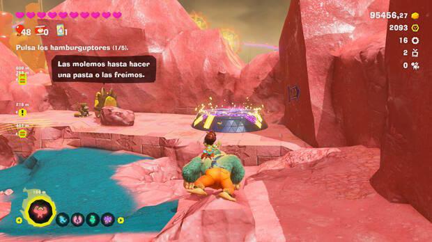 Donkey Kong Bananza - Ubicación del plátano 48 en Estrato del festín