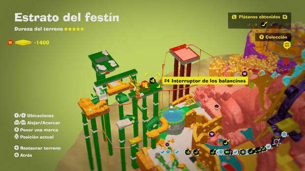 Donkey Kong Bananza - Localización en el mapa del plátano 24 en Estrato del festín