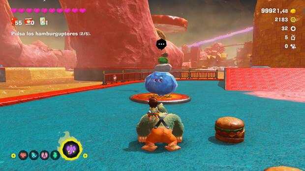 Donkey Kong Bananza - Ubicación del plátano 28 en Estrato del festín