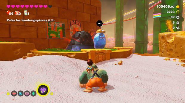 Donkey Kong Bananza - Ubicación del plátano 26 en Estrato del festín