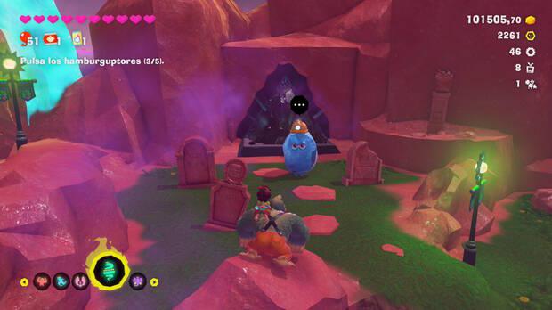 Donkey Kong Bananza - Ubicación del plátano 37 en Estrato del festín