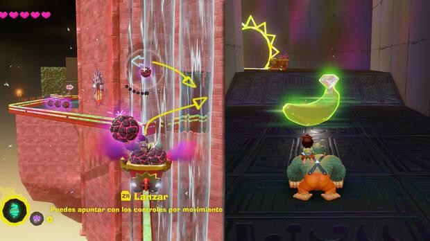 Donkey Kong Bananza - Ubicación del plátano 38 en Estrato del festín