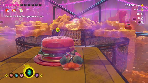 Donkey Kong Bananza - Ubicación del plátano 35 en Estrato del festín