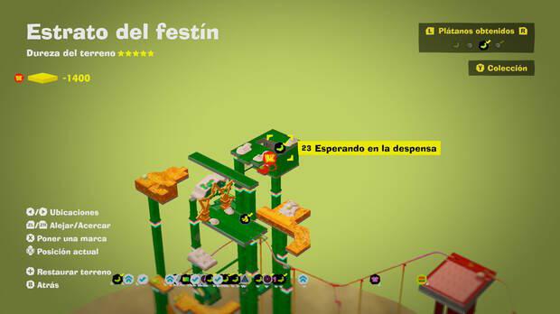 Donkey Kong Bananza - Localización en el mapa del plátano 23 en Estrato del festín