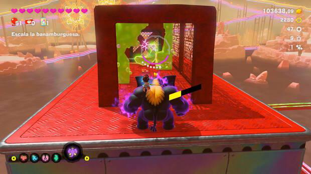 Donkey Kong Bananza - Ubicación del plátano 49 en Estrato del festín