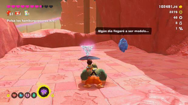 Donkey Kong Bananza - Ubicación del plátano 46 en Estrato del festín