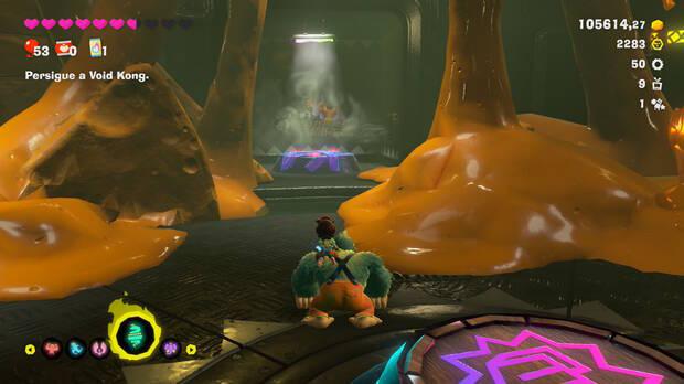 Donkey Kong Bananza - Ubicación del plátano 59 en Estrato del festín