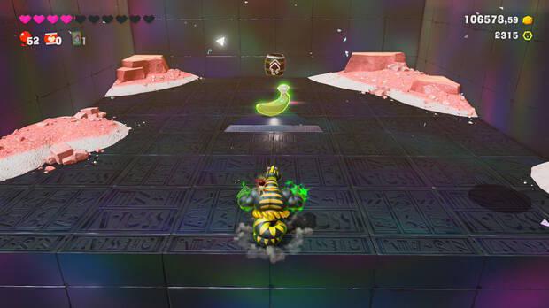 Donkey Kong Bananza - Ubicación del plátano 66 en Estrato del festín