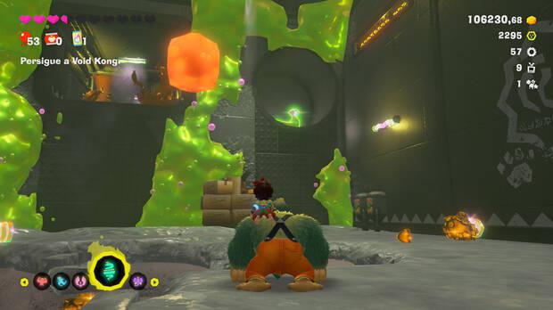 Donkey Kong Bananza - Ubicación del plátano 63 en Estrato del festín