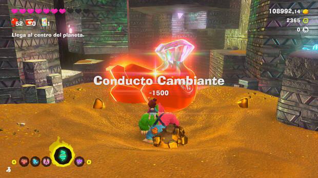 Donkey Kong Bananza - Ubicación del plátano 01 en Estrato prohibido