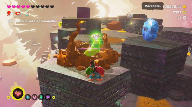 Donkey Kong Bananza - Ubicación del plátano 07 en Estrato prohibido